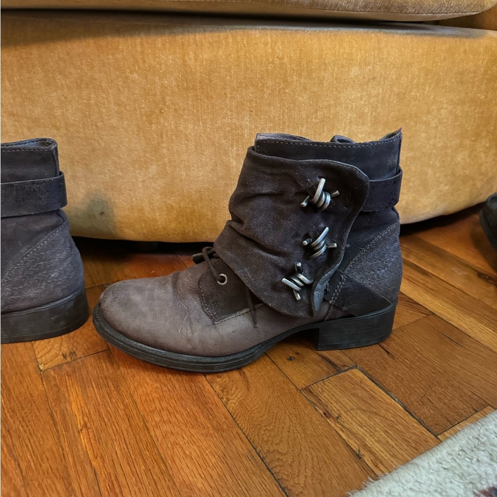 Gray Ankle boots